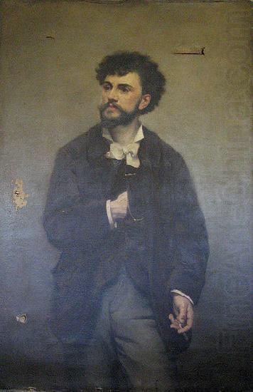 Adrien Lavieille Portrait of the painter Adrien Lavieille, her husband, made in 1879 by Marie Adrien Lavieille china oil painting image